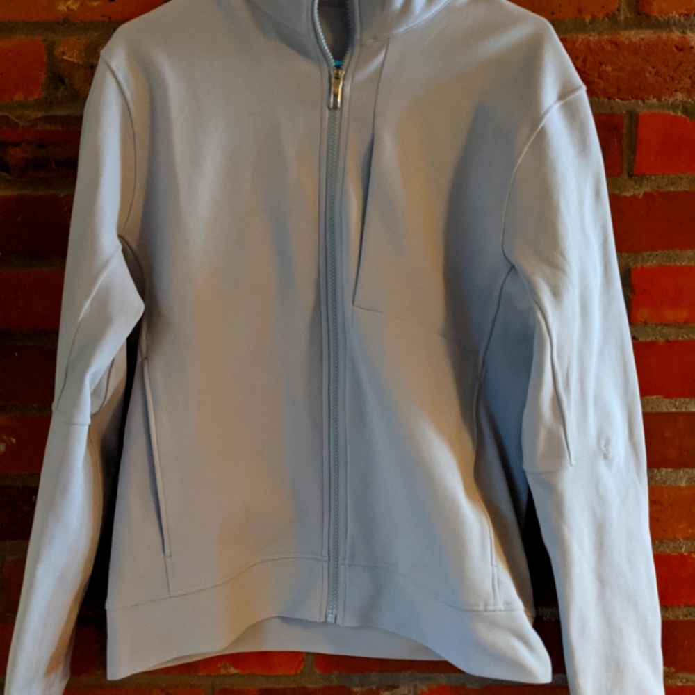Mens Lululemon jacket, medium, silver NWOT